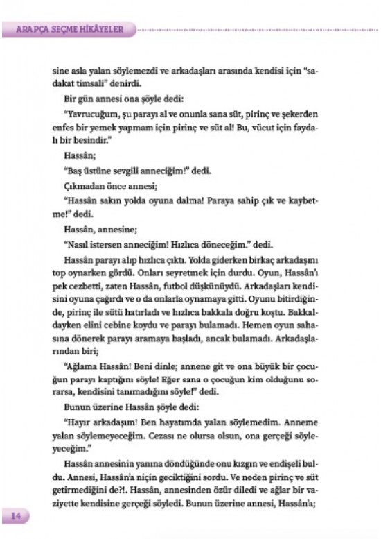 Türkçe Çevirileriyle Arapça Seçme Hikayeler 3. Kitap